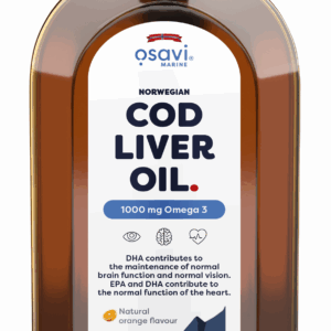 Norwegian Cod Liver Oil, 1000mg Omega 3 (Orange) - 500 ml.