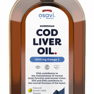 Norwegian Cod Liver Oil, 1000mg Omega 3 (Lemon-Mint) - 500 ml.