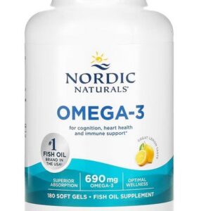 Omega-3, 690mg Lemon - 180 softgels