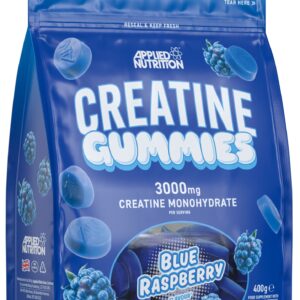 Creatine Gummies, Blue Raspberry - 80 gummies