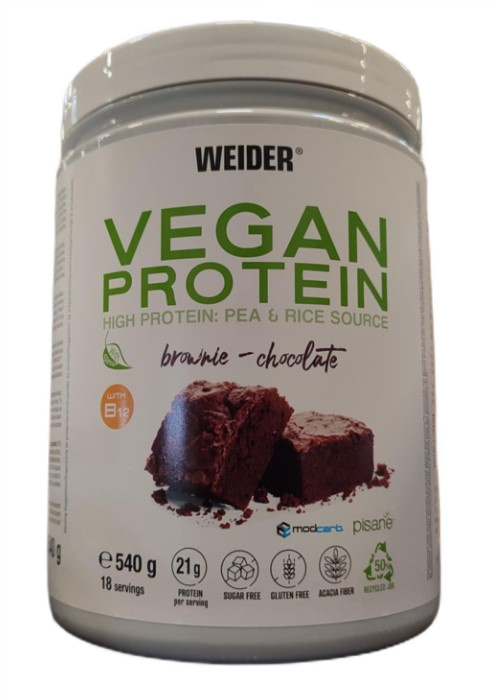 Vegan Protein, Brownie Chocolate - 540g
