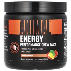 Animal Energy Performance Chew Tabs, Mango - 120 chewable tablets