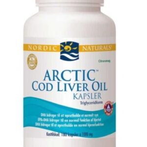 (Danish Label) Arctic Cod Liver Oil Caps, 750mg Lemon - 180 softgels