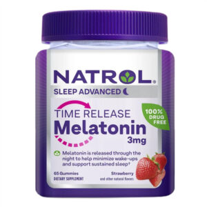 Melatonin Time Release, 3mg (Strawberry) - 65 gummies