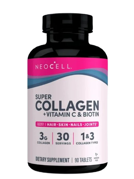Super Collagen + Vitamin C & Biotin - 90 tablets