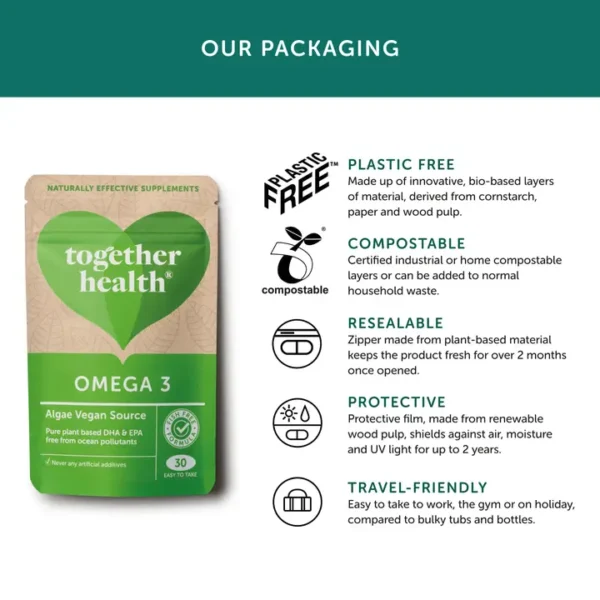 Vegan Omega 3, 30 Softgels - Image 5