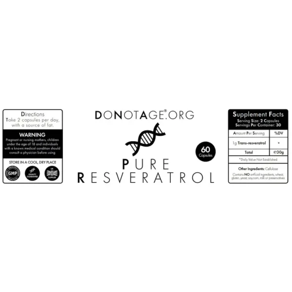 Pure Resveratrol, 60 Caps - Image 3