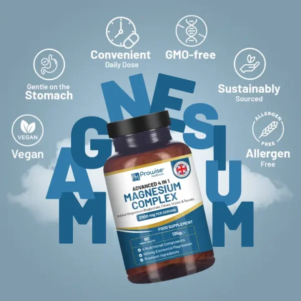 Magnesium Glycinate Complex, 90 Vegan Tablets - Image 5