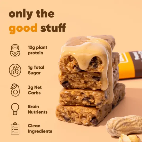 Peanut Butter Chip | Brain + Body Keto Protein Bars - Image 4