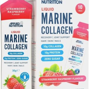 Liquid Marine Collagen, Strawberry Raspberry - 10 x 30g