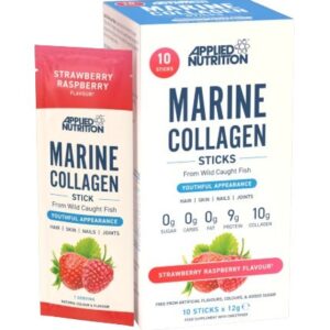 Marine Collagen Sticks, Strawberry Raspberry - 10 x 12g