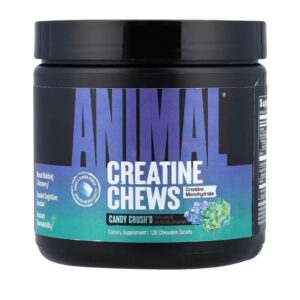 Animal Creatine Chews, Candy Crush'd - 120 chewable tablets