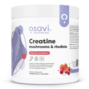 Creatine, Mushrooms & Rhodiola, Cherry & Strawberry - 300g