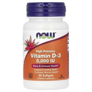 Vitamin D-3, 5000 IU - 30 softgels