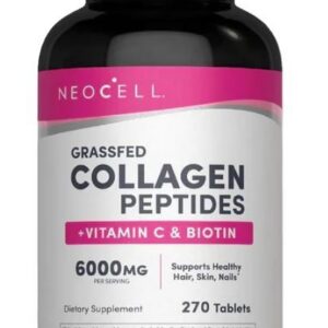Grassfed Collagen Peptides + Vitamin C & Biotin - 270 tablets